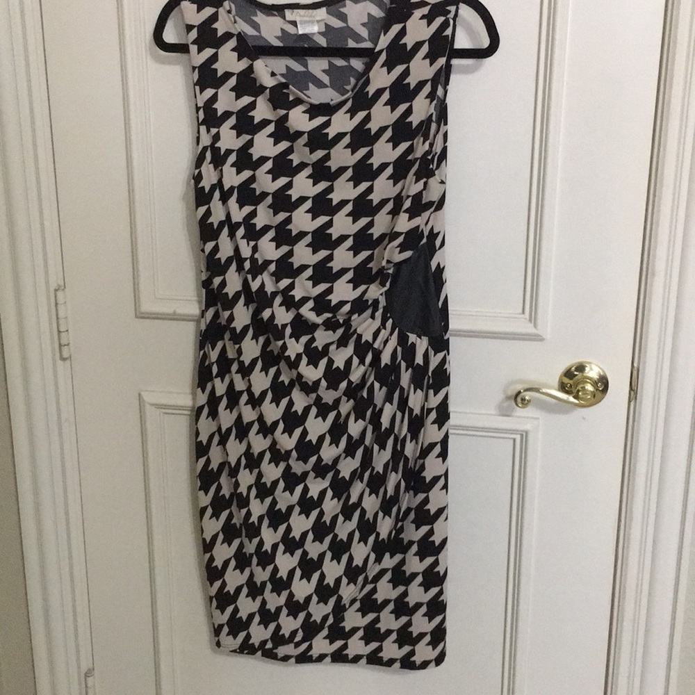 Black and Tan chevron dress